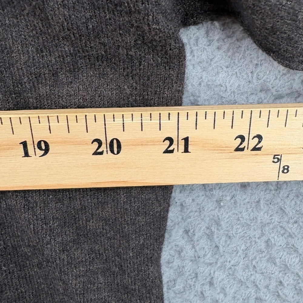 The North Face Sweater Mens Large Brown Quarter Zip Pullover Cotton Wool Blend